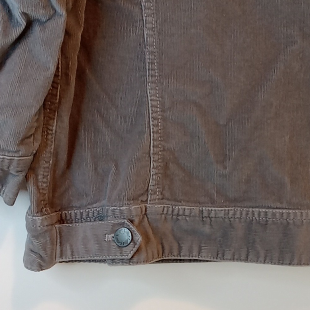 J Jill Gray Corduroy Button Up Jacket Women's Sz Medium Petite Gray EUC NICE! - Picture 11 of 12